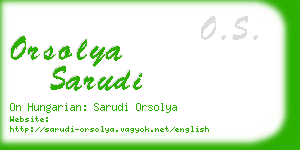 orsolya sarudi business card